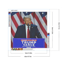 Load image into Gallery viewer, Trump 40*40CM (canvas) Full Round Drill Diamond Painting
