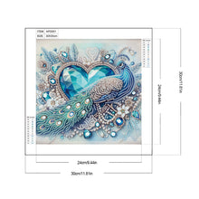 Load image into Gallery viewer, Love Peacock 30*30CM (canvas) Partial Special-Shaped Drill Diamond Painting
