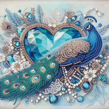 Load image into Gallery viewer, Love Peacock 30*30CM (canvas) Partial Special-Shaped Drill Diamond Painting
