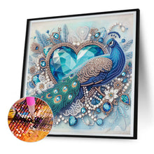 Load image into Gallery viewer, Love Peacock 30*30CM (canvas) Partial Special-Shaped Drill Diamond Painting
