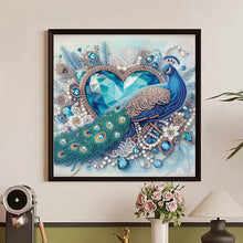 Load image into Gallery viewer, Love Peacock 30*30CM (canvas) Partial Special-Shaped Drill Diamond Painting
