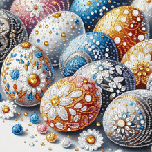 Load image into Gallery viewer, Floral Easter Eggs Pile 30*30CM (canvas) Partial Special-Shaped Drill Diamond Painting
