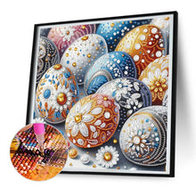 Load image into Gallery viewer, Floral Easter Eggs Pile 30*30CM (canvas) Partial Special-Shaped Drill Diamond Painting
