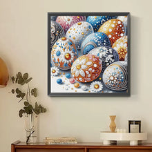 Load image into Gallery viewer, Floral Easter Eggs Pile 30*30CM (canvas) Partial Special-Shaped Drill Diamond Painting
