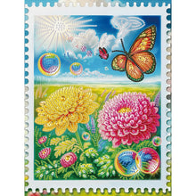 Load image into Gallery viewer, Chrysanthemum Lawn Butterfly 30*40CM (canvas) Partial Special-Shaped Drill Diamond Painting
