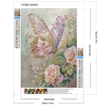 Load image into Gallery viewer, Butterfly 30*40CM (canvas) Full Round Drill Diamond Painting
