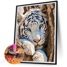 Load image into Gallery viewer, White Tiger 30*40CM (canvas) Full Round Drill Diamond Painting
