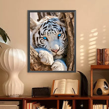 Load image into Gallery viewer, White Tiger 30*40CM (canvas) Full Round Drill Diamond Painting
