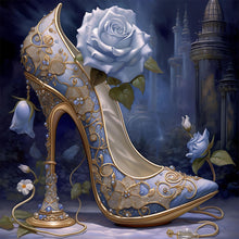 Load image into Gallery viewer, Rose High Heels 40*40CM (canvas) Full Round Drill Diamond Painting
