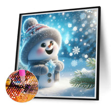 Load image into Gallery viewer, Snowman 30*30CM (canvas) Full Round Drill Diamond Painting
