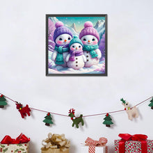 Load image into Gallery viewer, Snowman 30*30CM (canvas) Full Round Drill Diamond Painting
