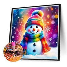 Load image into Gallery viewer, Snowman 30*30CM (canvas) Full Round Drill Diamond Painting
