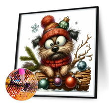 Load image into Gallery viewer, Christmas Puppy 30*30CM (canvas) Full Round Drill Diamond Painting
