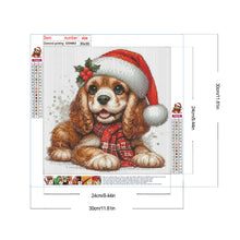 Load image into Gallery viewer, Christmas Puppy 30*30CM (canvas) Full Round Drill Diamond Painting
