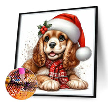 Load image into Gallery viewer, Christmas Puppy 30*30CM (canvas) Full Round Drill Diamond Painting
