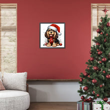 Load image into Gallery viewer, Christmas Puppy 30*30CM (canvas) Full Round Drill Diamond Painting
