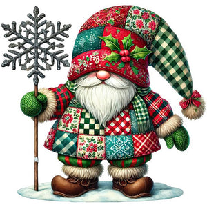 Christmas Gnome 30*30CM (canvas) Full Round Drill Diamond Painting