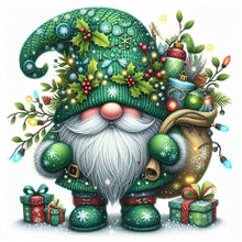 Load image into Gallery viewer, Christmas Gnome 30*30CM (canvas) Full Round Drill Diamond Painting
