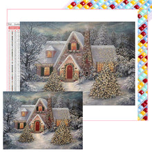 Load image into Gallery viewer, Christmas House 55*40CM (canvas) Full Square Drill Diamond Painting
