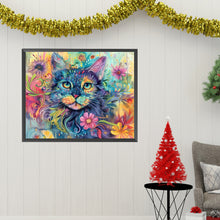 Load image into Gallery viewer, Colorful Cat 50*40CM (canvas) Full Square Drill Diamond Painting
