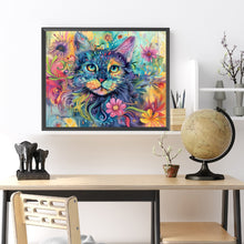 Load image into Gallery viewer, Colorful Cat 50*40CM (canvas) Full Square Drill Diamond Painting
