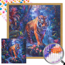 Load image into Gallery viewer, Tiger In The Forest 40*40CM (canvas) Full AB Round Drill Diamond Painting
