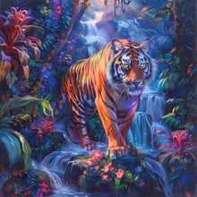 Load image into Gallery viewer, Tiger In The Forest 40*40CM (canvas) Full AB Round Drill Diamond Painting
