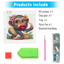 Load image into Gallery viewer, Funny Gorilla 30*30CM (canvas) Partial Special-Shaped Drill Diamond Painting
