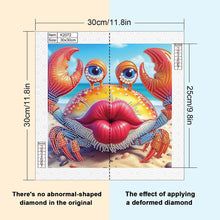 Load image into Gallery viewer, Funny Crab 30*30CM (canvas) Partial Special-Shaped Drill Diamond Painting
