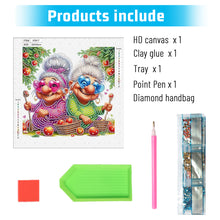 Load image into Gallery viewer, Cute Old Grandma 30*30CM (canvas) Partial Special-Shaped Drill Diamond Painting
