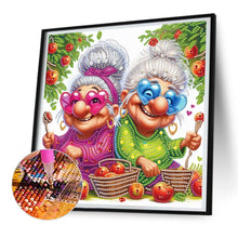 Load image into Gallery viewer, Cute Old Grandma 30*30CM (canvas) Partial Special-Shaped Drill Diamond Painting
