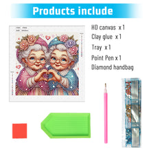 Load image into Gallery viewer, Cute Old Grandma 30*30CM (canvas) Partial Special-Shaped Drill Diamond Painting
