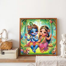 Load image into Gallery viewer, Hinduism 30*30CM (canvas) Partial Special-Shaped Drill Diamond Painting
