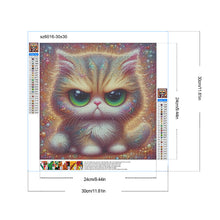 Load image into Gallery viewer, Big Eyed Cat 30*30CM (canvas) Full Round Drill Diamond Painting
