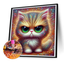 Load image into Gallery viewer, Big Eyed Cat 30*30CM (canvas) Full Round Drill Diamond Painting
