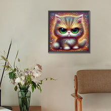 Load image into Gallery viewer, Big Eyed Cat 30*30CM (canvas) Full Round Drill Diamond Painting
