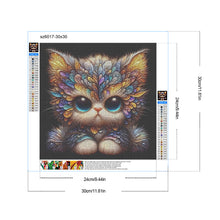 Load image into Gallery viewer, Big Eyed Cat 30*30CM (canvas) Full Round Drill Diamond Painting
