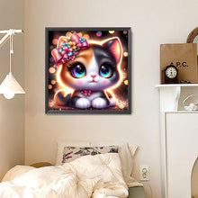 Load image into Gallery viewer, Big Eyed Cat 30*30CM (canvas) Full Round Drill Diamond Painting
