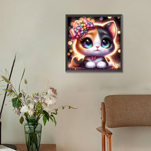 Load image into Gallery viewer, Big Eyed Cat 30*30CM (canvas) Full Round Drill Diamond Painting
