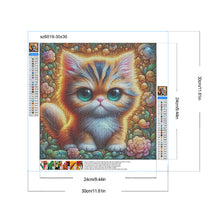 Load image into Gallery viewer, Big Eyed Cat 30*30CM (canvas) Full Round Drill Diamond Painting
