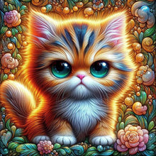 Load image into Gallery viewer, Big Eyed Cat 30*30CM (canvas) Full Round Drill Diamond Painting
