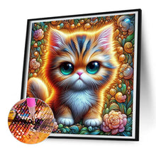 Load image into Gallery viewer, Big Eyed Cat 30*30CM (canvas) Full Round Drill Diamond Painting
