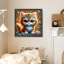 Load image into Gallery viewer, Big Eyed Cat 30*30CM (canvas) Full Round Drill Diamond Painting
