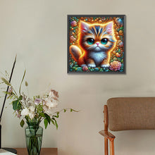 Load image into Gallery viewer, Big Eyed Cat 30*30CM (canvas) Full Round Drill Diamond Painting
