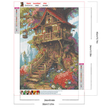 Load image into Gallery viewer, Forest Cabin 30*40CM (canvas) Full Round Drill Diamond Painting
