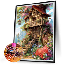 Load image into Gallery viewer, Forest Cabin 30*40CM (canvas) Full Round Drill Diamond Painting
