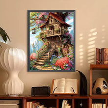 Load image into Gallery viewer, Forest Cabin 30*40CM (canvas) Full Round Drill Diamond Painting
