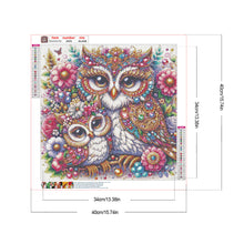 Load image into Gallery viewer, Pearl Double Owl 40*40CM (canvas) Full Round Drill Diamond Painting
