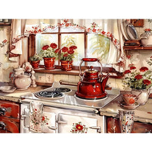 Load image into Gallery viewer, Warm Kitchen 40*30CM (canvas) Full Round Drill Diamond Painting
