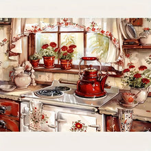 Load image into Gallery viewer, Warm Kitchen 40*30CM (canvas) Full Round Drill Diamond Painting
